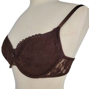 Secret Treasures 36B Underwire Bra Intimates Floral Lace Deadstock Vintage y2K